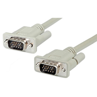 Roline VGA kabel, HD15 M/M, 1.8m, sivi